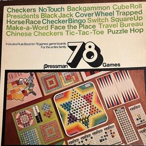 Ephemera - Vintage Pressman 78 Games - from early 70s